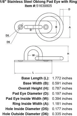 Oak Outrigger Flagpole -Flags and Banners Store 1 8 stainless steel oblong pad eye ring diagram 500x