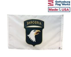 101st Airborne Division Flag -Flags and Banners Store 101st airborne flag back view