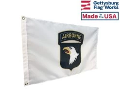 Flags and Banners Store -Flags and Banners Store 101st airborne flag side view