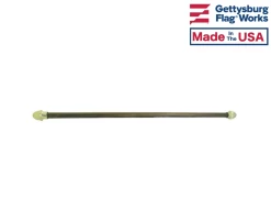 Hardwood Crossbar Banner Pole With Acorn Ends