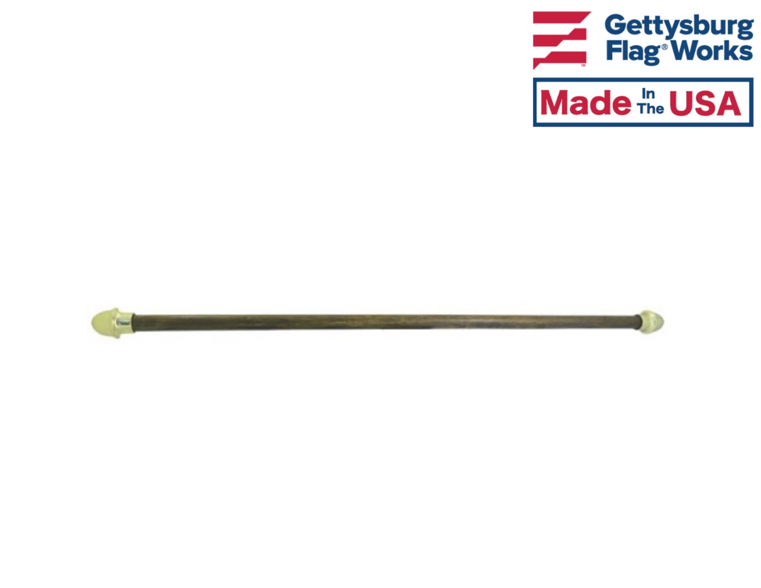 Hardwood Crossbar Banner Pole With Acorn Ends 1 Hardwood Crossbar Banner Pole With Acorn Ends