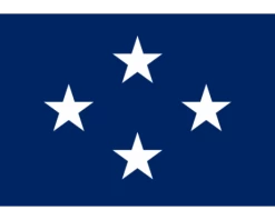 Navy Admiral (4 Star) - Naval Officer Indoor Flag - Choose Options
