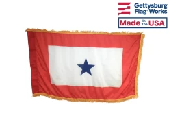 Indoor & Parade Service Star Flag (1 Blue Star) - 3x5'