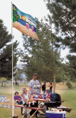 16' Tailgater Fiberglass Flag Pole