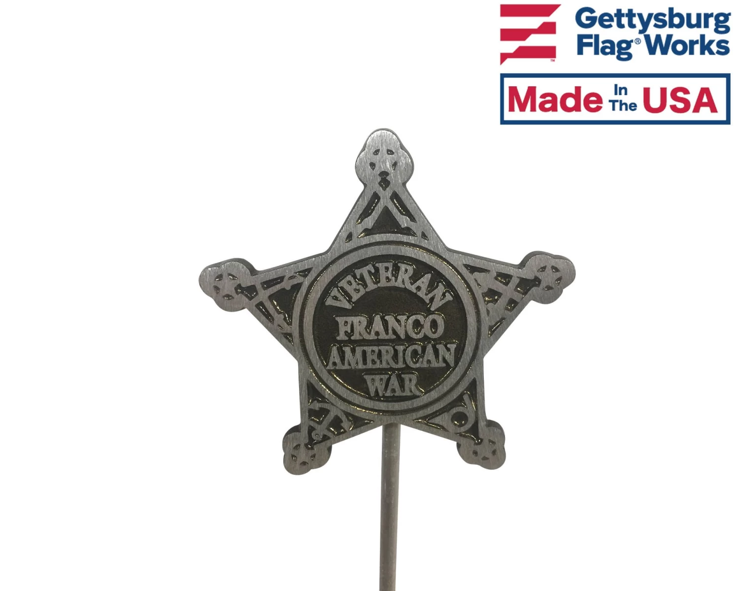Franco American War Grave Marker-Aluminum 1 Franco American War Grave Marker-Aluminum