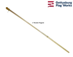 Wooden Pole - House Style Wood Flagpole -Flags and Banners Store 1 6