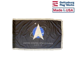 Official U.S. Space Force Flag - Formal Indoor And Parade Style