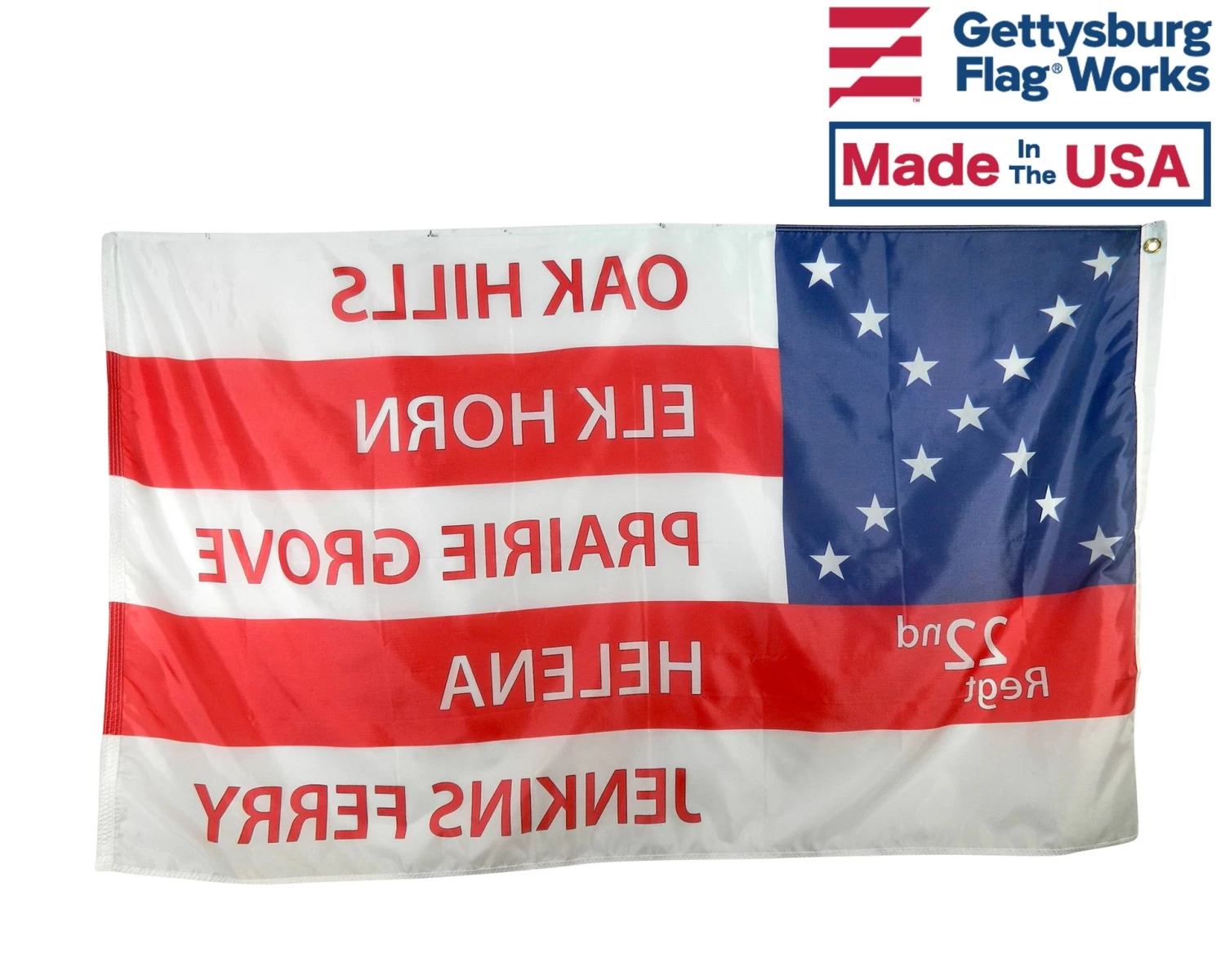 20th/22nd Arkansas 1864 Flag - 3x5' 2 20th/22nd Arkansas 1864 Flag - 3x5' - Image 2