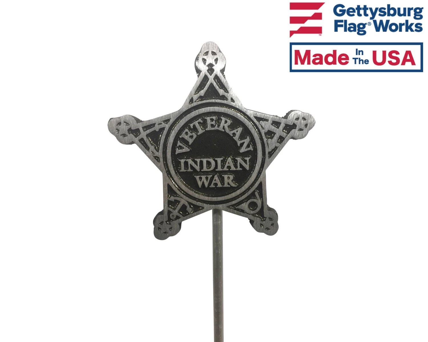Indian War Grave Marker-Aluminum 1 Indian War Grave Marker-Aluminum