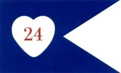 24th Corp HQ Guidon (1864) Flag - 3x5'