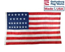 Historical American 25 Star Flag
