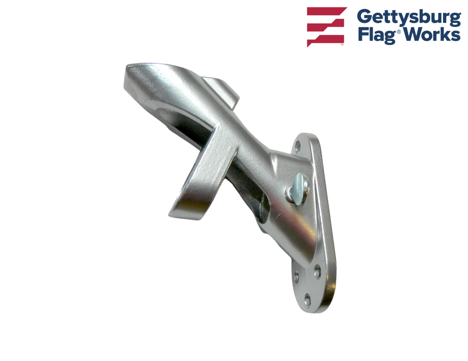 Aluminum Flag Bracket - 2 Position Silver 1 Aluminum Flag Bracket - 2 Position Silver