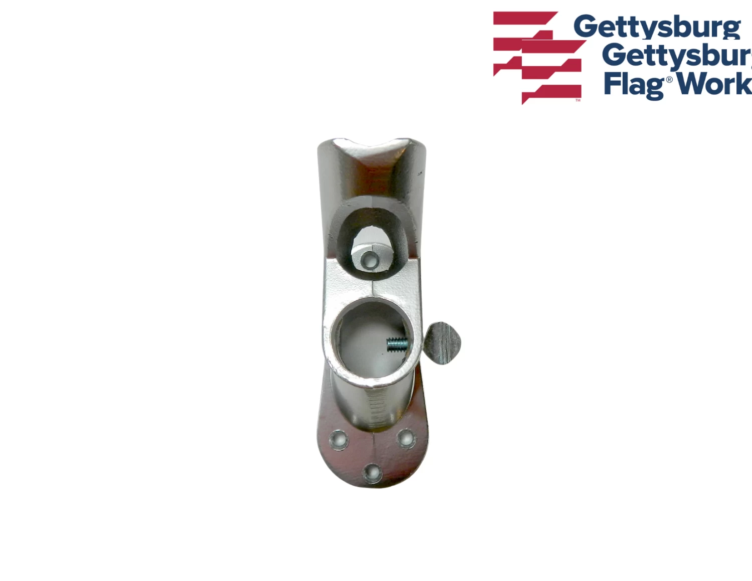 Aluminum Flag Bracket - 2 Position Silver 3 Aluminum Flag Bracket - 2 Position Silver - Image 3