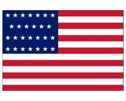 Historical American 27 Star Flag