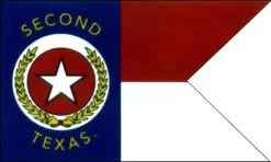2nd Texas Cavalry Guidon Flag - 3x5'