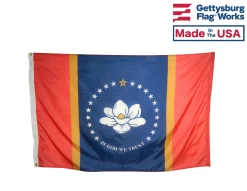 Outdoor Mississippi State Flag - New Magnolia Design