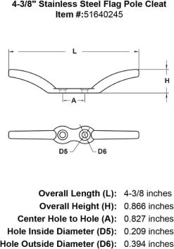 Oak Outrigger Flagpole -Flags and Banners Store 4 3 8 stainless steel flag pole cleat diagram 500x
