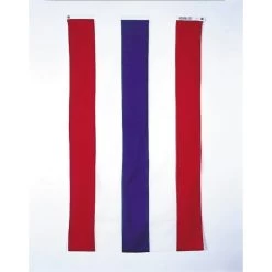 Red, White, Blue Striped Patriotic Pulldown Banner