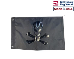 No Quarter Jolly Roger: Blackout Edition -Flags and Banners Store 49 4