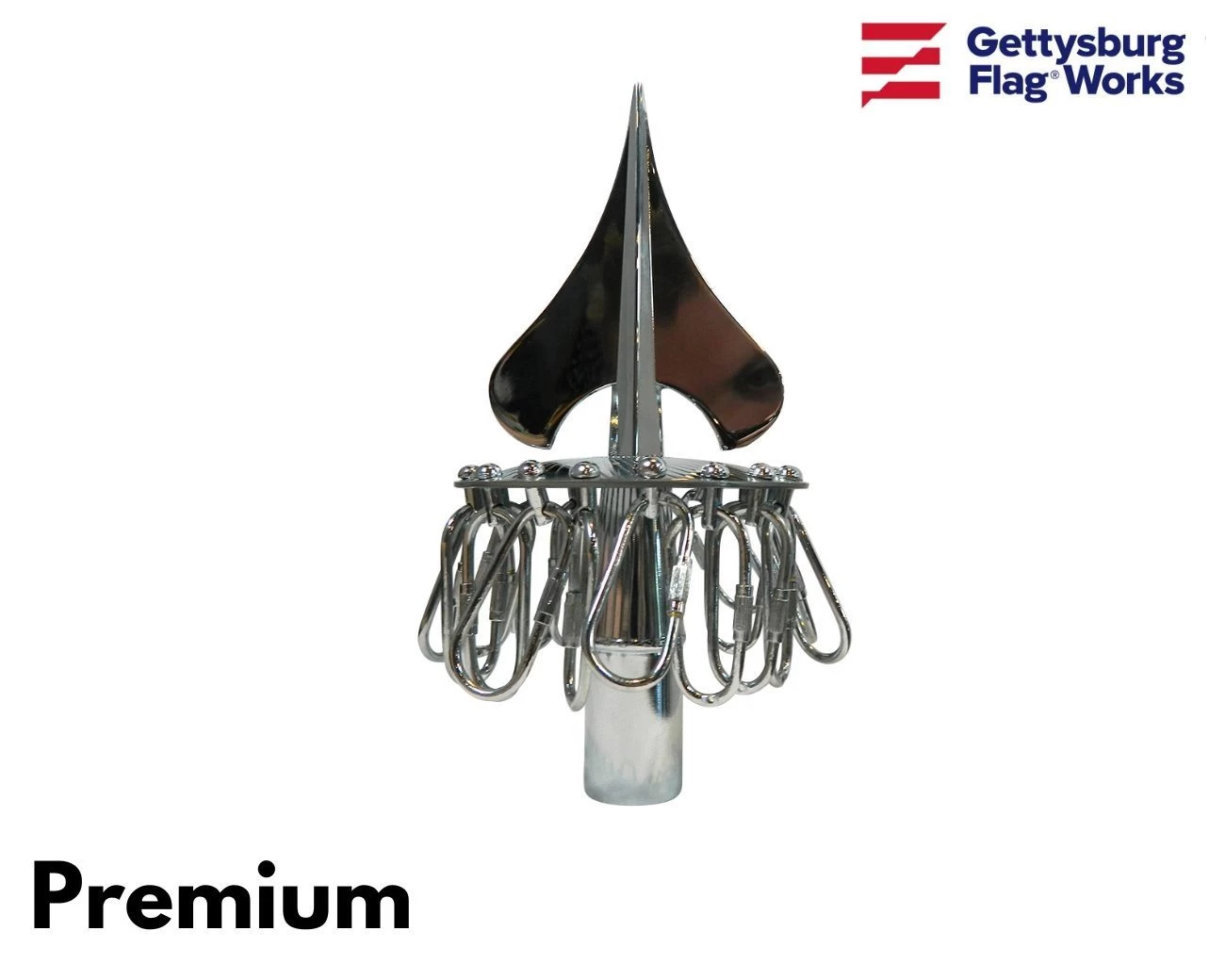 Metal Award Ribbon Pole Ring - Choose Options 1 Metal Award Ribbon Pole Ring - Choose Options