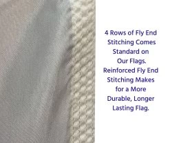 Army Brigadier General (1 Star) - Army Officer Outdoor Flags 7 Army Brigadier General (1 Star) - Army Officer Outdoor Flags -Flags and Banners Store 4 rows of fly end stitching for adding durability longevity 3 4