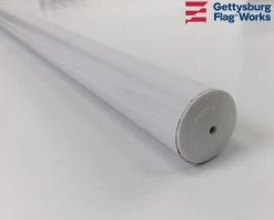 Aluminum Spinning Pole -Flags and Banners Store 5 white spin pole c 1