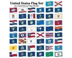 State Set (United States) Flag - Indoor - 50