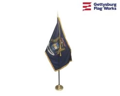 Flags and Banners Store 24 Michigan Indoor Flag Set-3x5
