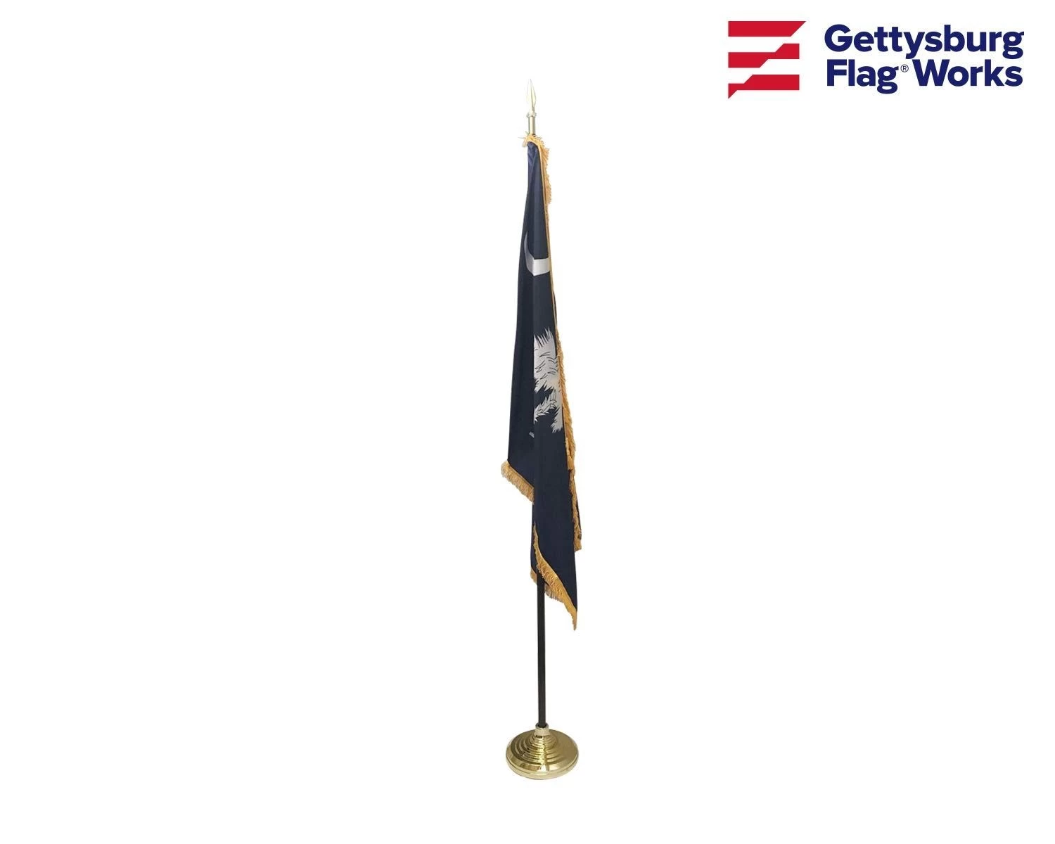 South Carolina Indoor Flag Set-3x5 2 South Carolina Indoor Flag Set-3x5 - Image 2