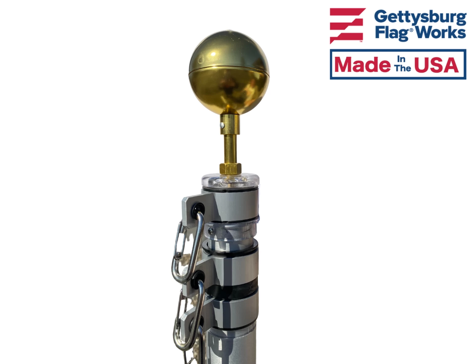 20' Presidential In-Ground Telescoping Residential Flagpole 2 20' Presidential In-Ground Telescoping Residential Flagpole - Image 2