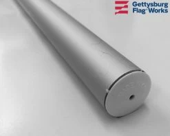 Aluminum Spinning Pole -Flags and Banners Store 6 silver spin pole g
