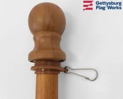 Aluminum Spinning Pole -Flags and Banners Store 6 woodgrain spin pole c