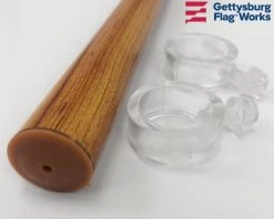 Aluminum Spinning Pole -Flags and Banners Store 6 woodgrain spin pole d