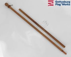 Aluminum Spinning Pole -Flags and Banners Store 6 woodgrain spin pole e