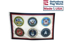 U.S. Armed Forces (6 Branches) Flag
