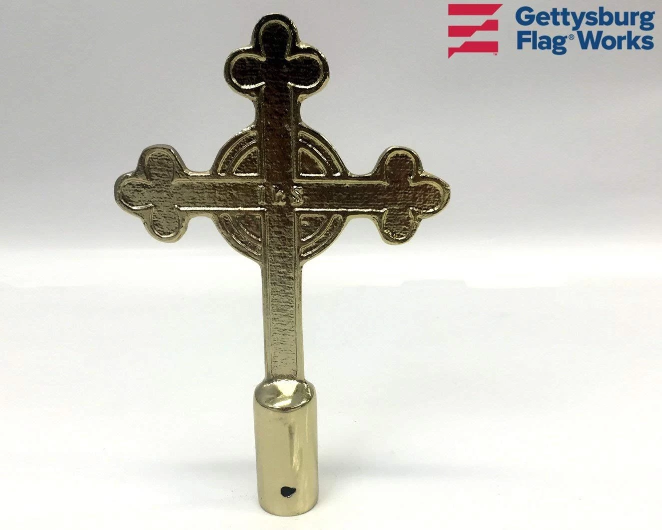 Catholic Cross Gold Finial 2 Catholic Cross Gold Finial - Image 2