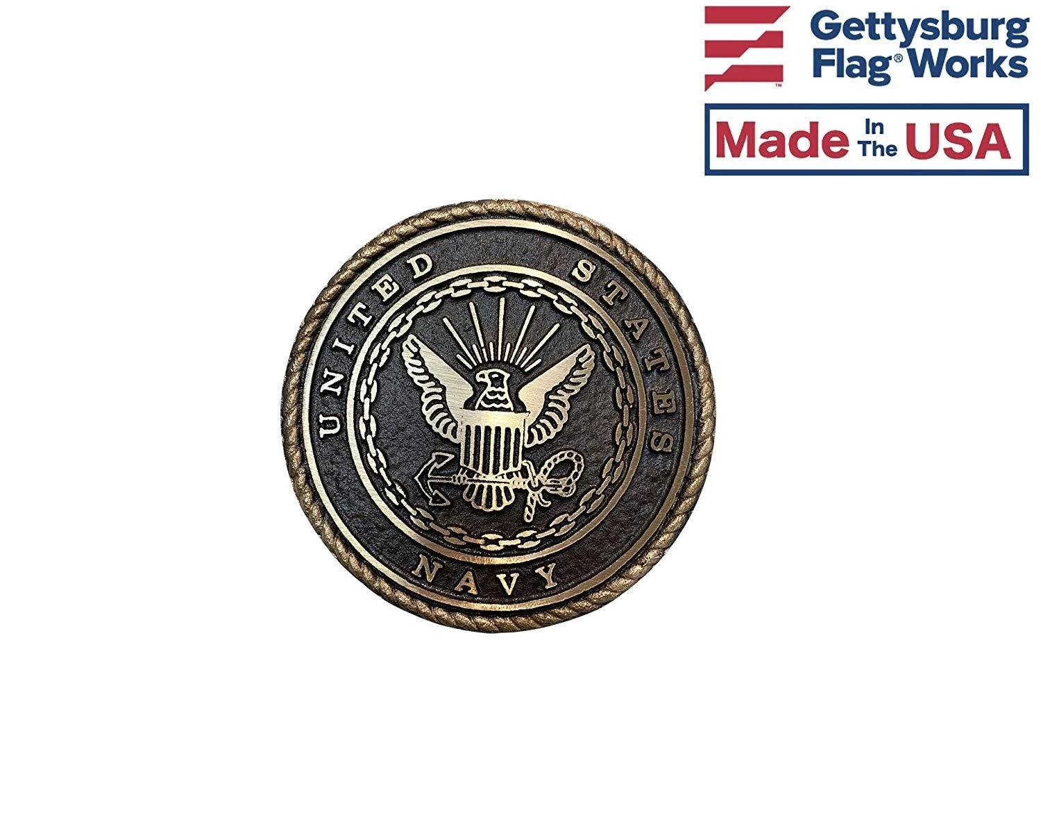 Navy Oversized Memorial Medallion 1 Navy Oversized Memorial Medallion