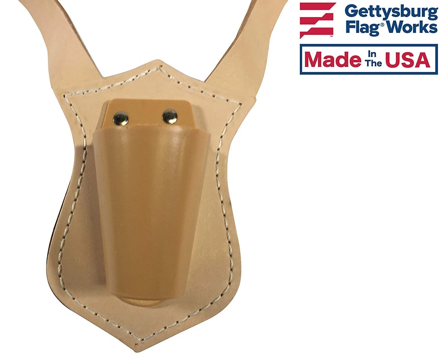 Leather Parade Marching Flagpole Harness Belt - Choose Options 3 Leather Parade Marching Flagpole Harness Belt - Choose Options - Image 3