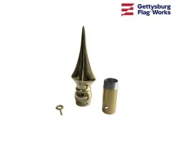 Square Gold Metal Spear Finial -Flags and Banners Store 87iqyoti