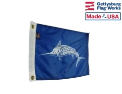 White Marlin Flag - 12x18" -Flags and Banners Store 88