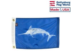 White Marlin Flag - 12x18"