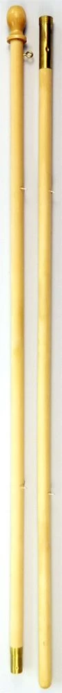 8' Wooden Budget Pole, 2-Piece, 1" Diameter
