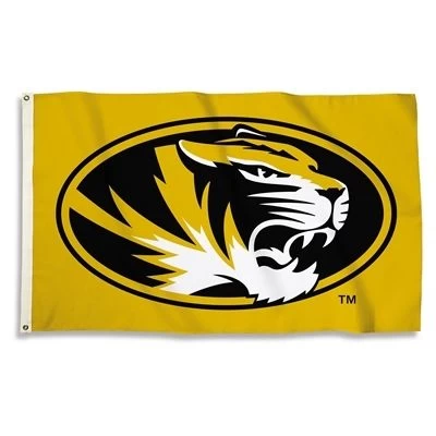 Missouri Tigers Outdoor Flag - Gold 1 Missouri Tigers Outdoor Flag - Gold