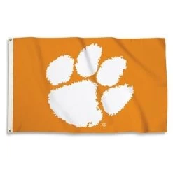 Clemson Tigers Outdoor Flag - Paw