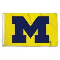 Michigan Wolverines Outdoor Flag - Maize