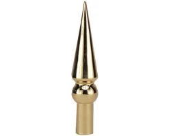 Round Spear Metal Finial - Choose Options -Flags and Banners Store a round gold spear 1