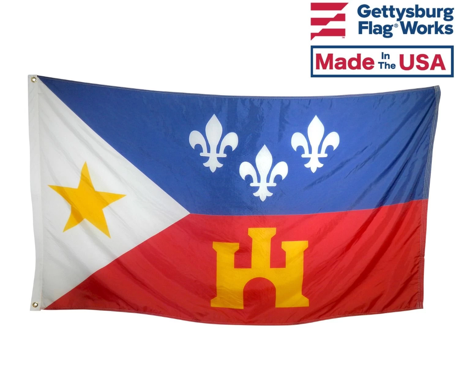 Outdoor Flag Of Acadiana (Louisiana Cajun) 1 Outdoor Flag Of Acadiana (Louisiana Cajun)