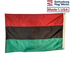Afro-American (Pan African) Flag -Flags and Banners Store afro american flag back