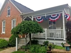 All Star Pleated Fan - Embroidered - 18x36" -Flags and Banners Store all star pleated fan