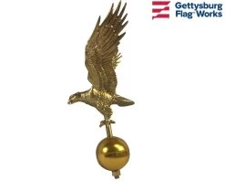 Flying Eagle On Ball Ornament Topper, Gold -Flags and Banners Store amazon template 237 copy